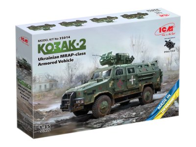 1:35 ICM 35014 Ukrainian MRAP-class Armored Vehicle Kozak-2 - Icm35014 1 - ICM35014