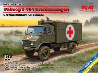 1:35 ICM 35138  Unimog S 404 - German Military Ambulance - Icm35138 - ICM35138