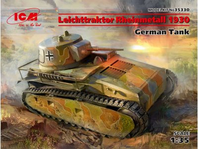 1:35 ICM 35330 Leichttraktor Rheinmetall 1930, German Tank - Icm35330 - ICM35330