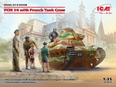 1:35 ICM 35338 FCM 36 with French Tank Crew - Icm35338 en - ICM35338