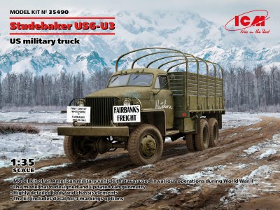 1:35 ICM 35490 US military truck Studebaker US-6-U3 - Icm35490 - ICM35490