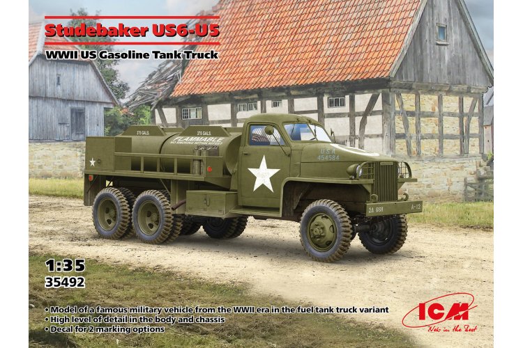 1:35 ICM 35492 Studebaker US6-U5 - American Fuel Tanker WWII - Icm35492 1 - ICM35492