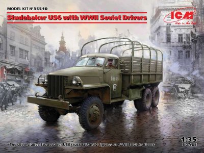 1:35 ICM 35510 Studebaker US6 with WWII Soviet Drivers - Icm35510 en - ICM35510