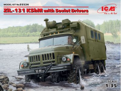 1:35 ICM 35524 ZiL-131 KShM with Soviet Drivers - Icm35524 - ICM35524