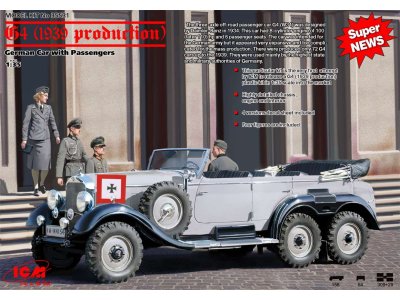 1:35 ICM 35531 G4 (1939 production), German Car with Passengers - Icm35531 1 - ICM35531