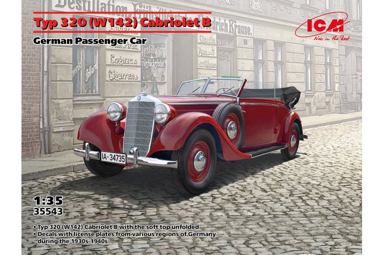 1:35 ICM 35543 Mercedes-Benz 320 (W142) - Cabriolet B - German Passenger Car - Icm35543 2 - ICM35543