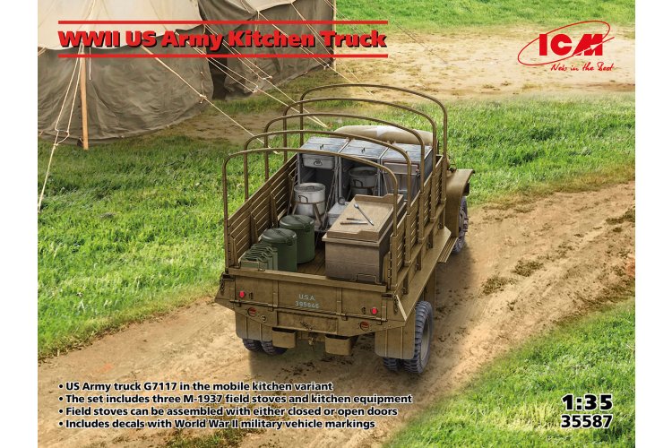 1:35 ICM 35587 Chevrolet G506 WWII Kitchen Truck of the US Army - Icm35587 1 - ICM35587