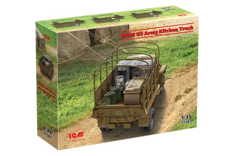 1:35 ICM 35587 Chevrolet G506 WWII Kitchen Truck of the US Army - Icm35587 8 - ICM35587