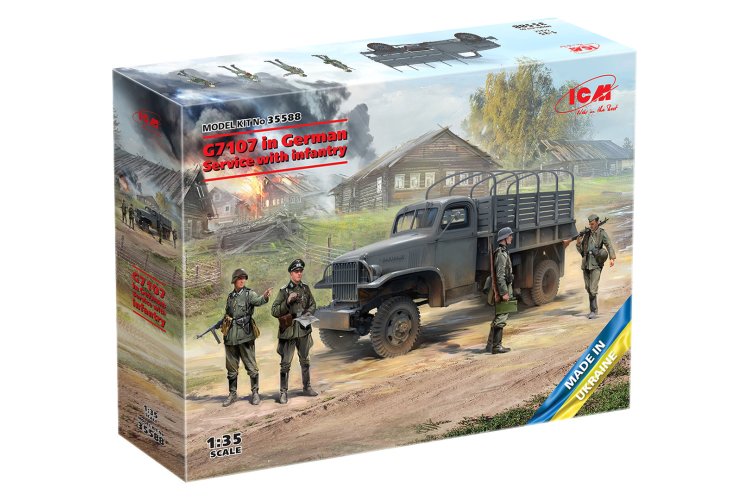 1:35 ICM 35588 G7107 in German Service with infantry - Icm35588 box - ICM35588