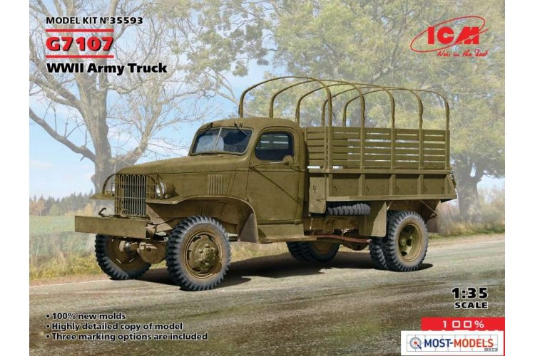 1:35 ICM 35593 G7107 WWII Army Truck - Icm35593 en 1 - ICM35593