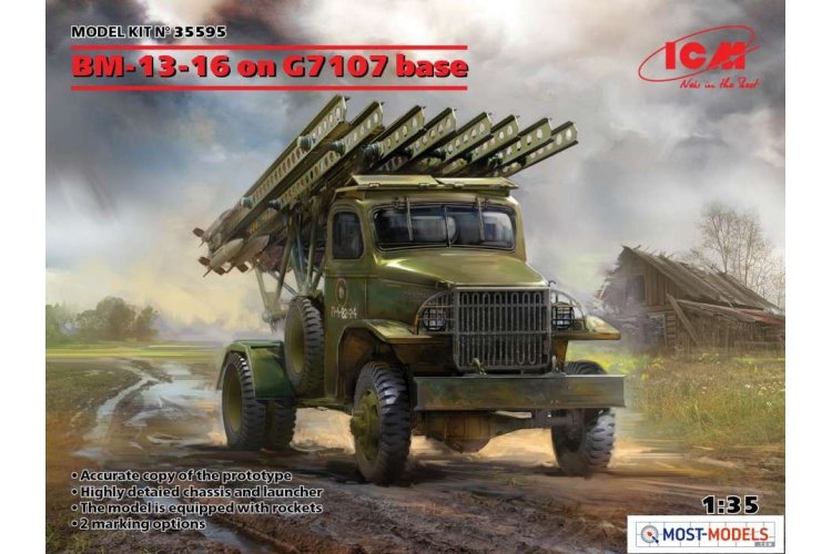 1:35 ICM 35595 BM-13-16 on G7107 base Truck - Icm35595 en 1 - ICM35595