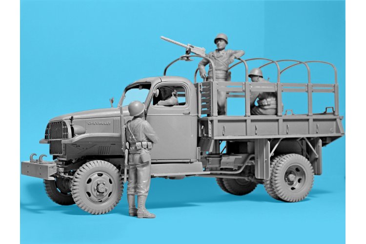 1:35 ICM 35599 WWII US Military Patrol - G7107 with MG M1919A4 - Icm35599 3 - ICM35599