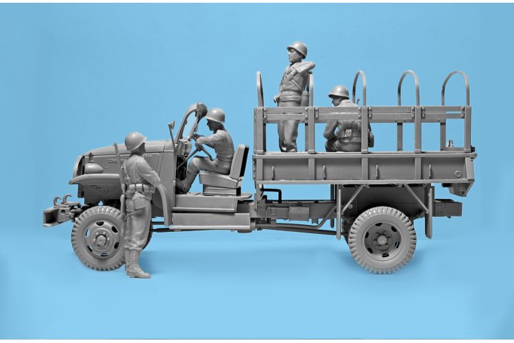 1:35 ICM 35599 WWII US Military Patrol - G7107 with MG M1919A4 - Icm35599 4 - ICM35599