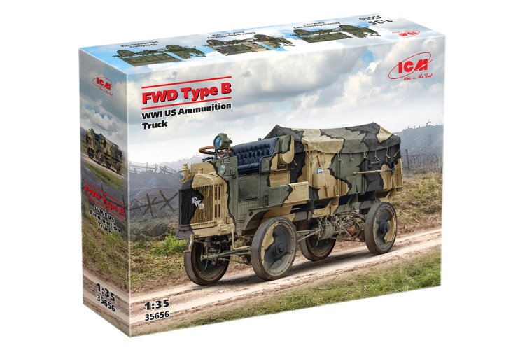 1:35 ICM 35656 FWD Type B - WWI US Ammunition Truck - Icm35656 1 - ICM35656