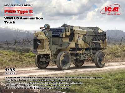 1:35 ICM 35656 FWD Type B - WWI US Ammunition Truck - Icm35656 - ICM35656