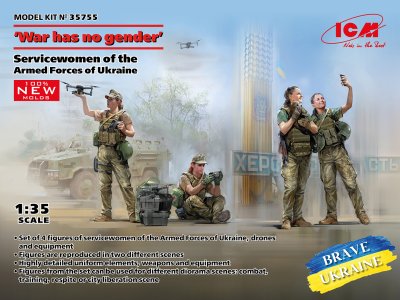 1:35 ICM 35755 War has no gender - Female servicemen of the Armed Forces of Ukraine - Icm35755 - ICM35755