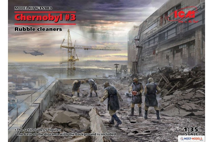 1:35 ICM 35903 Chernobyl#3. Rubble cleaners (5 figures) - Icm35903 1 - ICM35903