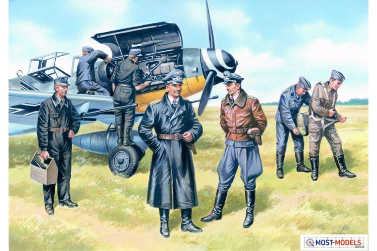 1:48 ICM 48082 German Luftwaffe Pilots and Ground Personnel (1939-1945) - Icm48082 1 - ICM48082