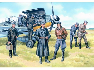 1:48 ICM 48082 German Luftwaffe Pilots and Ground Personnel (1939-1945) - Icm48082 - ICM48082