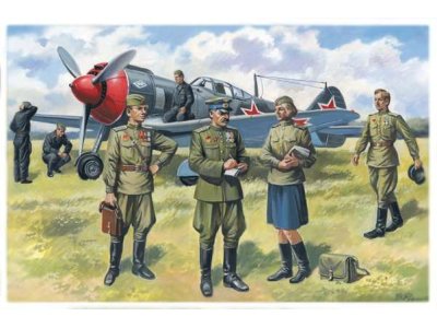 1:48 ICM 48084 Soviet Air Force Pilots and Ground Personnel (1943-1945) - Icm48084 - ICM48084