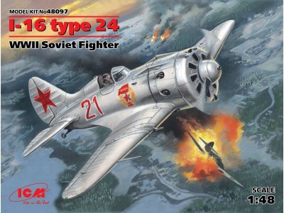 1:48 ICM 48097 I-16 type 24, WWII Soviet Fighter - Icm48097 - ICM48097