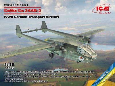 1:48 ICM 48224 Gotha Go-244B-2 WWII German Transport Aircraft - Icm48224 en - ICM48224