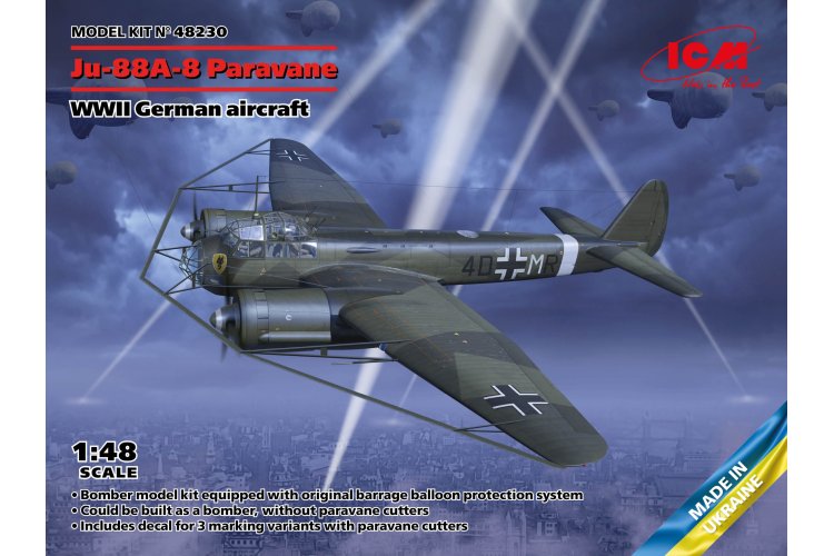 1:48 ICM 48230 Ju-88A-8 Paravane Plane - Icm48230 en 1 scaled 1 - ICM48230