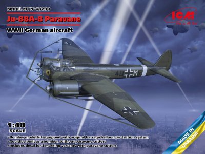 1:48 ICM 48230 Ju-88A-8 Paravane Plane - Icm48230 en 1 scaled - ICM48230