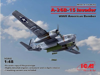 1:48 ICM 48282 A-26B-15 Invader WWII American Bomber - Icm48282 1 1 - ICM48282