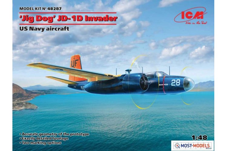 1:48 ICM 48287 JD-1D Invader U.S. Navy utility aircraft - Icm48287 en 1 - ICM48287