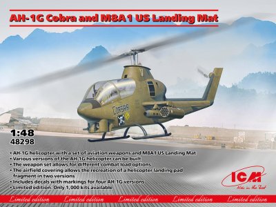 1:35 ICM 48298 AH-1G Cobra Helikopter en M8A1 US Landing Mat - Icm48298 1 - ICM48298