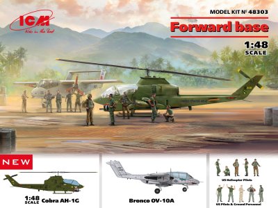 1:48 ICM 48303 Forward base Cobra AH-1G - Bronco OV-10A - Icm48303 en 2 scaled - ICM48303