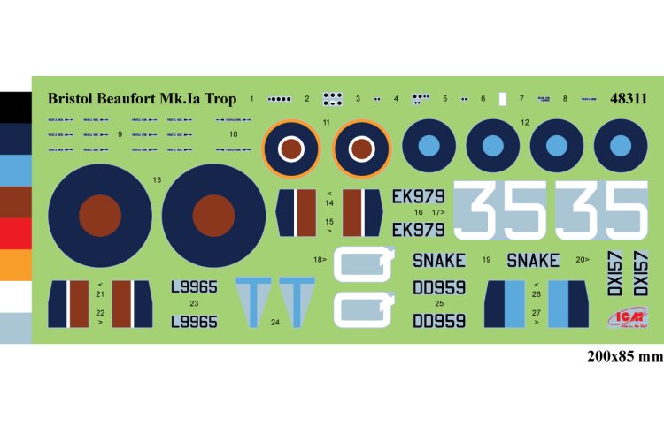 1:48 ICM 48311 Bristol Beaufort Mk.IA - Icm48311 4 - ICM48311