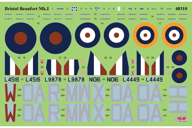 1:48 ICM 48314 Bristol Beaufort Mk.I - Bombing raid - Propeller Vliegtuig - Icm48314 17 - ICM48314