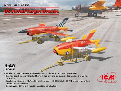 1:48 ICM 48399 US Aerial Target Drones - Ryan Firebee - Icm48399 1 - ICM48399