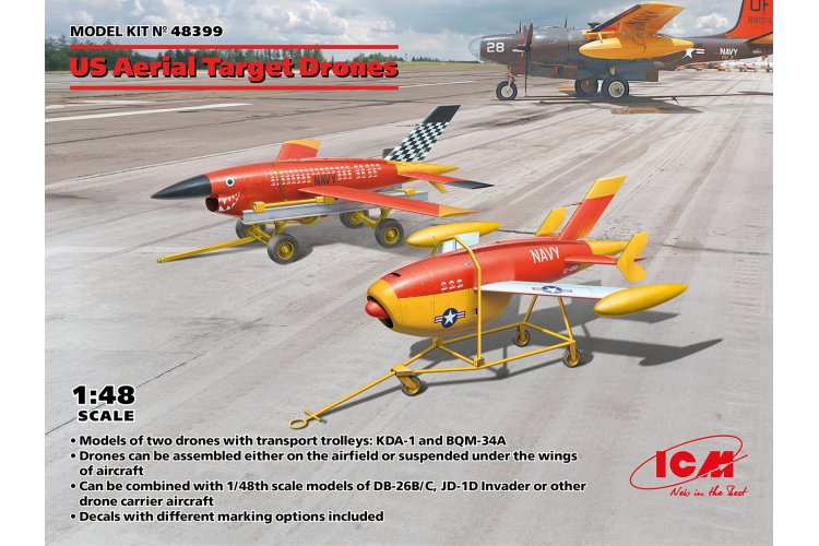 1:48 ICM 48399 US Aerial Target Drones - Ryan Firebee - Icm48399 1 - ICM48399