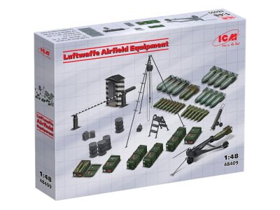 1:48 ICM 48409 Diorama Luftwaffe Airfield Equipment - Icm48409 1 - ICM48409