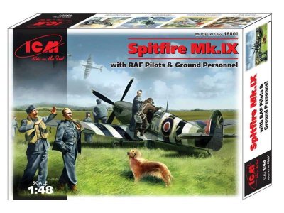 1:48 ICM 48801 Spitfire Mk IX with Raf Pilots  - Icm48801 - ICM48801