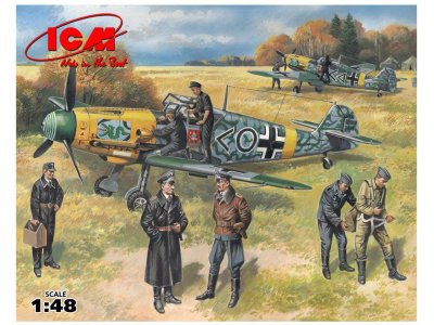 1:48 ICM 48803 Bf 109F-2 German Pilots and Ground  - Icm48803 - ICM48803