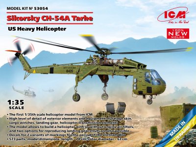 1:35 ICM 53054 Sikorsky CH-54A Tarhe - US Heavy Helicopter - Icm53054 en - ICM53054