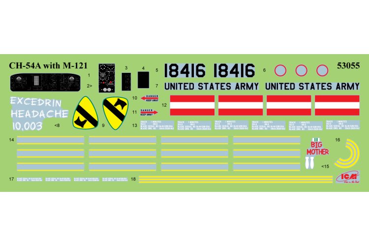 1:35 ICM 53055 Sikorsky CH-54A Tarhe - with BLU-82/B Daisy Cutter bomb - Icm53055 6 - ICM53055