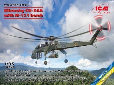 1:35 ICM 53055 Sikorsky CH-54A Tarhe - with BLU-82/B Daisy Cutter bomb - Icm53055 - ICM53055