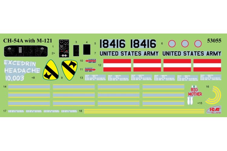 1:35 ICM 53056 Phu Bai Combat Base 1968 - Sikorsky CH-54A - Icm53056 4 - ICM53056