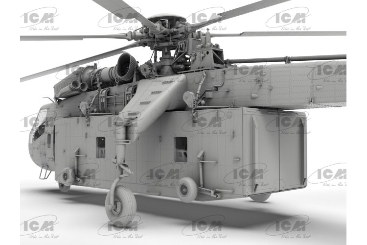 1:35 ICM 53057 Sikorsky CH-54A Tarhe Skycrane Helicopter with Universal Military Pod - Icm53057 5 - ICM53057