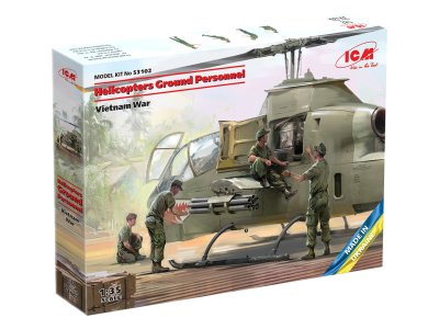 1:35 ICM 53102 Helicopters Ground Personnel - Vietnam War - Icm53102 - ICM53102