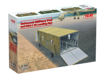 1:35 ICM 53201 Universal Military Pod and M8A1 Landing Mat - Icm53201 1 - ICM53201