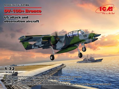1:72 ICM 72186 North-American/Rockwell OV-10D+ Bronco - US attack and observation aircraft - Icm72186 - ICM72186
