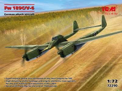 1:72 ICM 72290 Focke-Wulf Fw 189C / V6 - German Attack Aircraft - Icm72290 1 - ICM72290