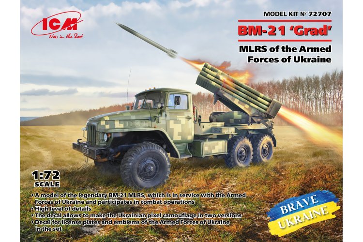 1:72 ICM 72707  BM-21 Grad - MLRS of the Armed Forces of Ukraine - Icm72707 1 - ICM72707