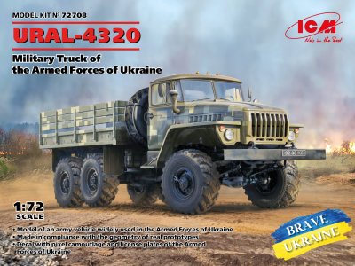 1:72 ICM 72708 URAL-4320 - Military Truck of the Armed Forces of Ukraine - Icm72708 en scaled - ICM72708